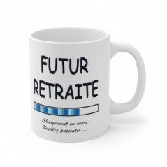 Mug Futur Retraité - Idée cadeau chargement en cours - Tasse original 