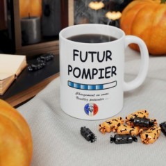 Mug Futur Pompier - Idée cadeau chargement en cours - Tasse original 