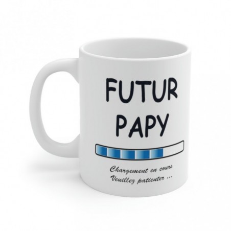 Mug Futur Papy - Idée cadeau chargement en cours - Tasse original 