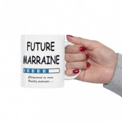 Mug Future Marraine - Idée cadeau chargement en cours - Tasse original 
