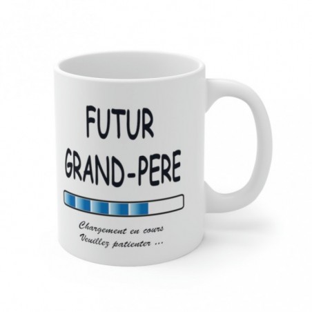 Mug Futur Grand Père - Idée cadeau chargement en cours - Tasse original 