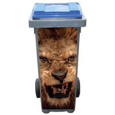Stickers poubelle déco Lion