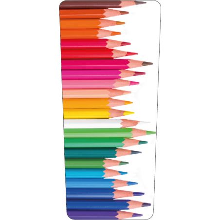 Stickers poubelle déco Crayons de couleurs