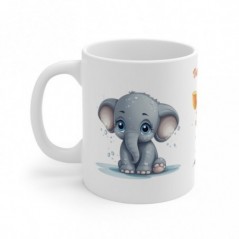 Mug personnalisé Animaux Safari Jungle avec prénom - Idée cadeau - Mug tasse pour Enfant et Adulte