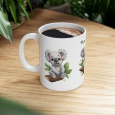 Mug personnalisé Koala avec prénom - Idée cadeau - Mug tasse pour Enfant et Adulte