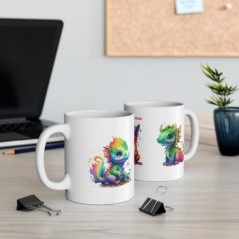 Mug personnalisé Dragons avec prénom - Idée cadeau - Mug tasse pour Enfant et Adulte
