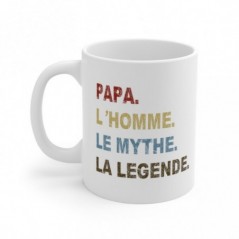 Mug Papa le mythe - Idée cadeau - Tasse en céramique 