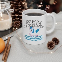 Mug Aqua poney - Idée cadeau - Tasse en céramique 