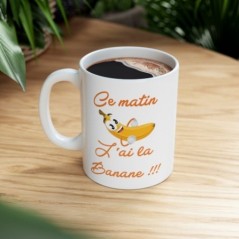 Mug Banane - Idée cadeau - Tasse en céramique 