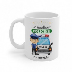 Mug Le meilleur policier - Idée cadeau - Tasse en céramique 