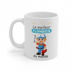 Mug Le meilleur plombier - Idée cadeau - Tasse en céramique 