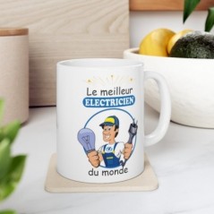 Mug Le meilleur Electricien - Idée cadeau - Tasse en céramique 