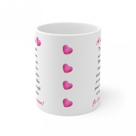 Mug A ma fille - Idée cadeau - Tasse en céramique originale