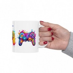 Mug personnalisé personnalisable Manettes jeux plays avec prénom ou petit texte - Idée cadeau - Mug original pour Enfant ou Adul
