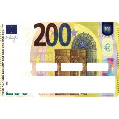 Stickers autocollant Carte bleue 200 euros - Carte bancaire - CB