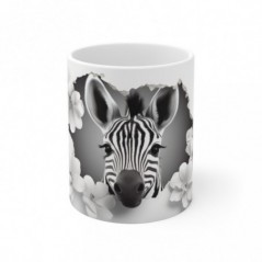 Mug 3D Zèbre - Idée cadeau - Tasse originale en céramique