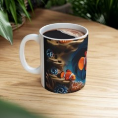 Mug 3D Poisson Clown - Idée cadeau - Tasse originale en céramique