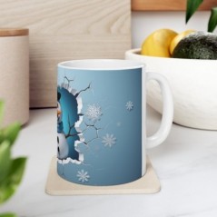 Mug Noël bonhomme de neige - Idée cadeau - Tasse Noël