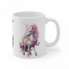 Mug personnalisé personnalisable Licornes avec prénom ou petit texte - Idée cadeau - Mug original pour Enfant ou Adulte