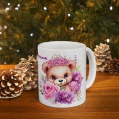 Mug personnalisé personnalisable Oursons avec prénom ou petit texte - Idée cadeau - Mug original pour Enfant ou Adulte