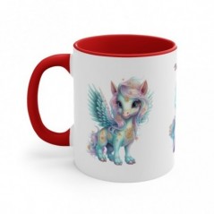 Mug coloré personnalisé Licornes personnalisable avec prénom ou petit texte - Idée cadeau - Mug tasse pour Enfant et Adulte