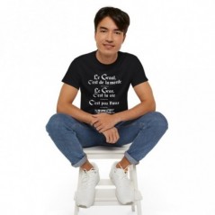 Tee Shirt Unisex Kaamelott Le Graal c'est de la M.... - Homme ou femme - T-shirt citation humour marrant fun