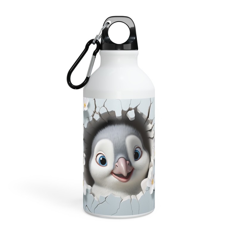 Gourde personnalisée Pingouin - Bouteille isotherme inoxydable 