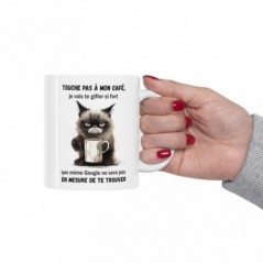 Mug Chat Touche pas à mon café