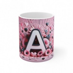 Mug Alphabet Lettre A - Idée cadeau - Tasse en céramique originale