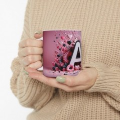 Mug Alphabet Lettre A - Idée cadeau - Tasse en céramique originale