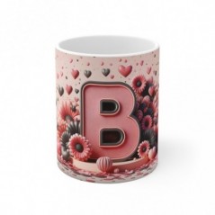 Mug Alphabet Lettre B - Idée cadeau - Tasse en céramique originale