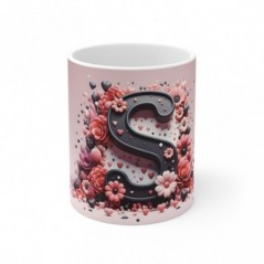 Mug Alphabet Lettre S - Idée cadeau - Tasse en céramique originale