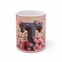 Mug Alphabet Lettre T - Idée cadeau - Tasse en céramique originale
