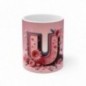 Mug Alphabet Lettre U - Idée cadeau - Tasse en céramique originale
