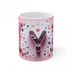 Mug Alphabet Lettre Y - Idée cadeau - Tasse en céramique originale