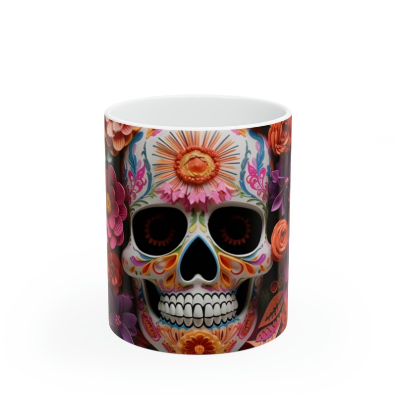 Mug Tête de Mort - Tête Mexicaine - Tasse original - Motif 11