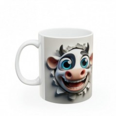 Mug 3D Vache - Idée cadeau marrant humour fun - Tasse originale en céramique