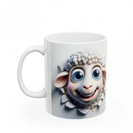 Mug 3D Mouton - Idée cadeau marrant humour fun - Tasse originale en céramique