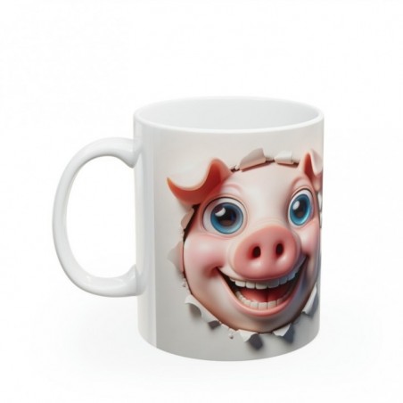 Mug 3D Cochon - Idée cadeau marrant humour fun - Tasse originale en céramique