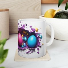 Mug oeufs de Pâques - idée cadeau - Tasse joyeuse Pâque - 2