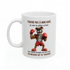 Mug Boxer Touche pas à mon café - Idée cadeau