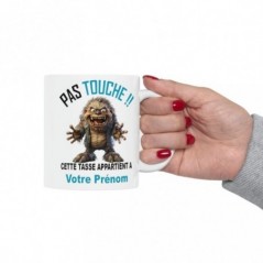 Mug Monstre 1 personnalisé personnalisable Pas Touche - Idée cadeau