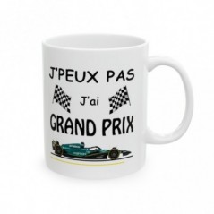 Mug Formule 1 - J'peux pas j'ai grand prix - Tasse originale en céramique - GP596