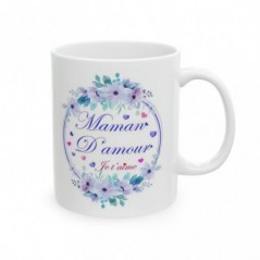 Mug Fêtes des mères Maman d'amour - Idée cadeau - Tasse en céramique 