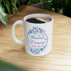 Mug Fêtes des mères Maman d'amour - Idée cadeau - Tasse en céramique 