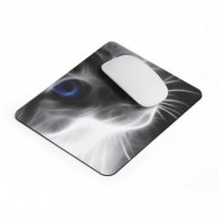 Tapis de souris Chat yeux bleu - Approprié pour Souris de Bureau et de Gaming - 23x19 cm