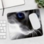Tapis de souris Chat yeux bleu - Approprié pour Souris de Bureau et de Gaming - 23x19 cm