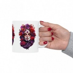 Mug Tête de Mort - Tête Mexicaine femme - Tasse original 