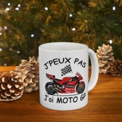 Mug Moto GP - J'peux pas j'ai grand prix - Tasse originale en céramique - GP601