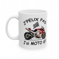 Mug Moto GP - J'peux pas j'ai grand prix - Tasse originale en céramique - GP602